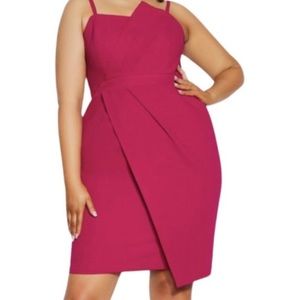 City Chic NWT Enchanted Dress in Framboise Size X-Large Plus Size 22